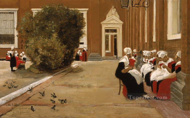 amsterdam orphanage 1876 Max Liebermann German Impressionism Oil Paintings